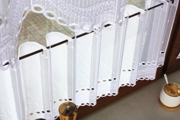 Заздростка Этамин Белая Штора Вышивка Для Кухни Для Комнаты, высота 70 см