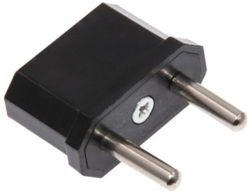 Дорожный адаптер, вилка PL — розетка США, черный