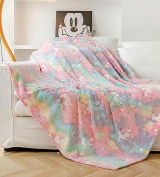 СВЕТЯЩЕЕ ОДЕЯЛО 150X200 FLUO SOFT UNICORN