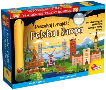 GRA EDUKACYJNA POSZUKAJ I ZNAJDŹ POLSKA I EUROPA