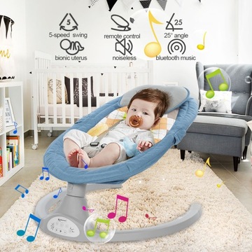 Электрическая качалка-качалка с дистанционным управлением Bluetooth