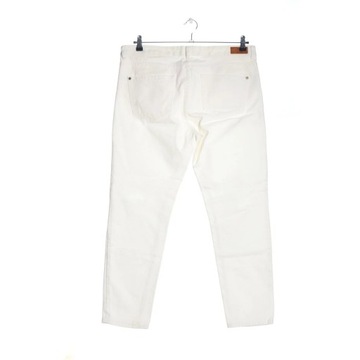 MANGO DENIM & TEES Dopasowane jeansy biały