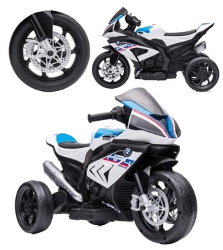 Motor Na Akumulator Dla Dzieci Z LED MP3 BMW Motorek 45W 12V 5km/h