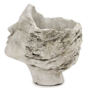 Крышка для вазона, серая, бетонная головка, 20х20