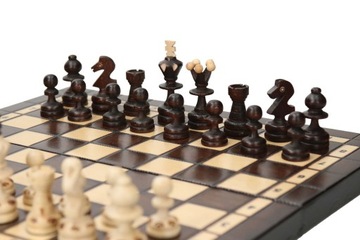 Деревянные шахматы PEARLS 35X35CM + инструкция к игре.