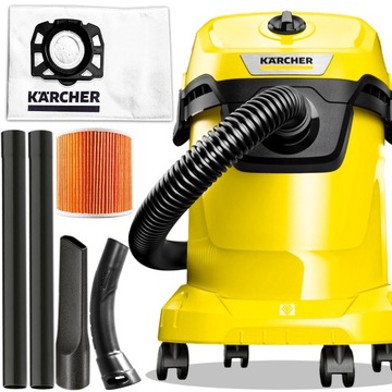 NIEZAWODNY ODKURZACZ BEZWORKOWY WD3 KARCHER TURBO MOCNY NADMUCH XXXL