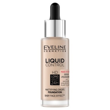 EVELINE Liquid Control HD Matujący podkład do twarzy z niacynamidem 010 Lig