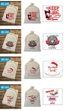 ПОДАРОЧНЫЙ СУМОК ДЕД МОРОЗ ВАШЕ ИМЯ 26х35