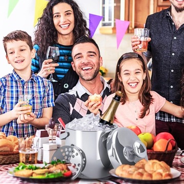 ВЕДРО ДЛЯ ЛЬДА ИЗ НЕРЖАВЕЮЩЕЙ СТАЛИ, ЧАШКА ДЛЯ КУБИКА ЛЬДА, 3 Л, ШАМПАНСКОЕ