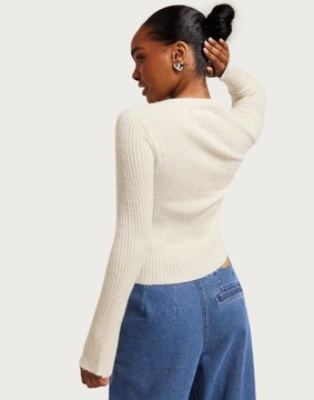 КРЕМОВЫЙ ДЖЕМПЕР VERO MODA С РАСШИРЕННЫМИ РУКАВАМИ 8KI NG5__M