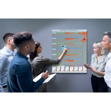 100 серебряных карточек планирования T-Card, размер 2