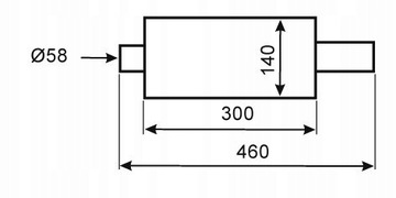 Спортивный басовый глушитель универсальный WM Sport 993838 Mugen input 58