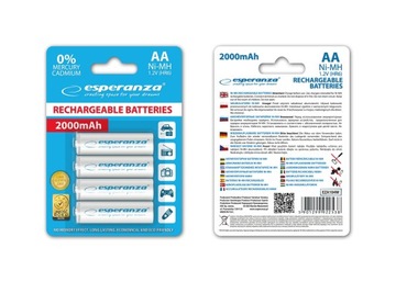 AKUMULATORKI Ni-MH AA 2000MAH 4SZT. Białe