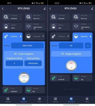 Система орошения клапана RTX для полива сада Tuya Zigbee # Измерение воды