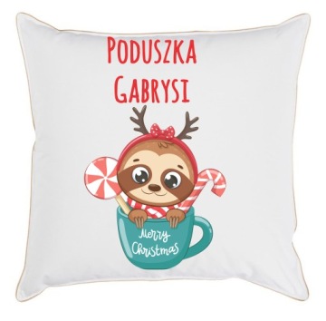РОЖДЕСТВЕНСКАЯ ПОДУШКА САНТА РОЖДЕСТВЕНСКАЯ ЕЛКА ПОДАРОК ​​+ ИМЯ