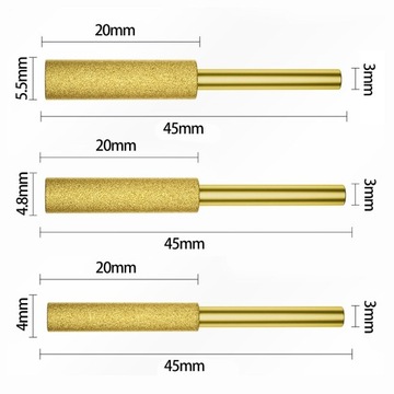 3 шт., алмазная точилка для бензопилы, инструменты для быстрой заточки, шлифовальная цепь
