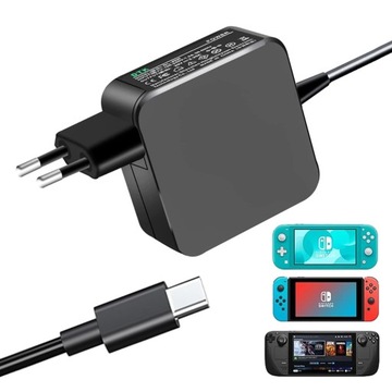 ŁADOWARKA DO STEAM DECK/SWITCH/LITE/OLED 45W 20V/2.25A 5V-15V/3A 1,8M TYP-C