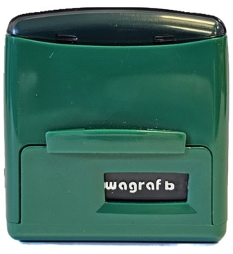 ZIELONY kolor obudowy - Wagraf B2s Pieczątka do 4 wersów