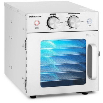 SUSZARKA SPOŻYWCZA 30-90°C 6 SEGMENTÓW 500 W STAL