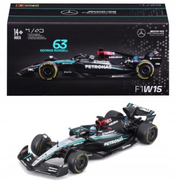 Formule F1 Mercedes Amg W15 2024 George Russell 1:43 Bburago 18-38209