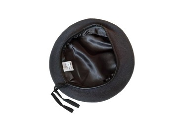 BERET MĘSKI STYL WOJSKOWY POPIELATY TŁOCZONY 57 cm