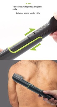 Golarka elektryczna golarka męska golarka do tyłu chowana składana golarka