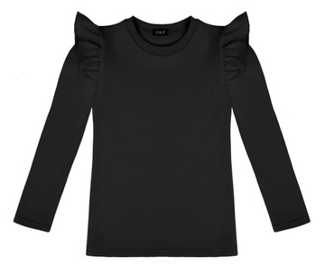 BAWEŁNA Bluzka z FALBANKAMI 98 SLIM