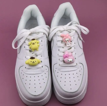 Булавки для обуви, шнурки, булавки, зажимы, пряжки, DIY Hello Kitty KUROMI Kotek