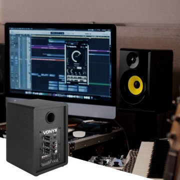 2 активных монитора мощностью 60 Вт для компьютера-микшера