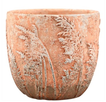 DONICZKA POMARAŃCZOWA ZDOBIONA W TRAWY16x17OSŁONKA