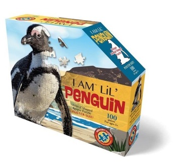 Puzzle Konturowe Układanka I AM LIL Pingwin 100 el