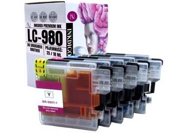 LC-980 XXL - 5x TUSZ ZAMIENNY BROTHER do DRUKARKI DCP-145C 165C 195C 375CW