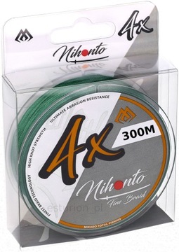 PLECIONKA MIKADO NIHONTO X4 ZIELONA 0,30MM 300M