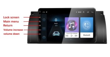 Radio Android GPS BMW 5 E39 E53 X5 камера