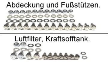 Болты рамы кузова Simson SR50 оцинкованные класс 8.8