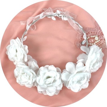 БЕЛЫЙ СВАДЕБНЫЙ ВЕНОК, ФОТОСЕССИЯ, ЦВЕТЫ