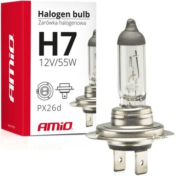 ŻARÓWKA SAMOCHODOWA HALOGENOWA H7 12V 55W filtr UV