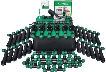 Комплект Rain Bird: 6 секций, 24 разбрызгивателя, внешний контроллер и Wi-Fi.