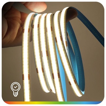Zestaw Taśma LED Neon COB 24V 10m 4000K BIAŁA NEUTRALNA ZASILACZ PILOT 8mm