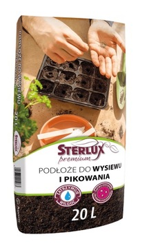 PODŁOŻE DO WYSIEWU I PIKOWANIA 20L STERLUX PREMIUM