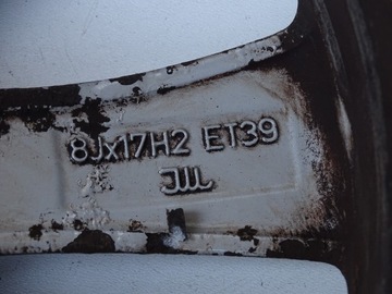4× DISK HLINÍK AUDI OE 8.0" X 17" 5X112
