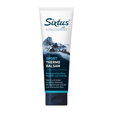 BALSAM ROZGRZEWAJĄCY DO CIAŁA PRZED WYSIŁKIEM SPORT THERMO BALSAM SIXTUS