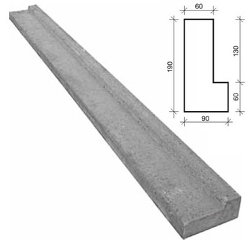 Nadproże żelbetowe L19 120cm