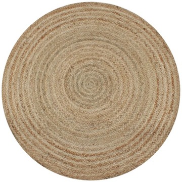 vidaXL Dywan pleciony z juty, 150 cm, okrągły