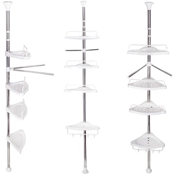 УГЛОВАЯ ПОЛКА ДЛЯ ДУША, ТЕЛЕСКОПИЧЕСКИЙ ОРГАНАЙЗЕР ДЛЯ ГЕЛЕВОГО ШАМПУНЯ