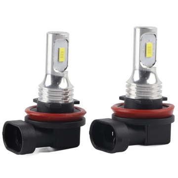 2 SZT Żarówka LED H8 H11 80W 6500K HOMOLOGACJA