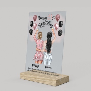 Подарок на акриловом стекле - другу.