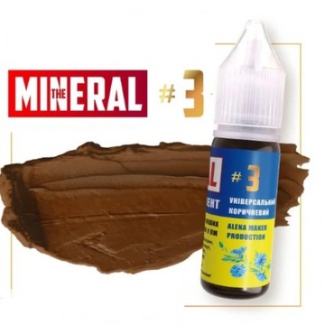 Pigment do makijażu permanentnego The Mineral #3 Uniwersalny brązowy - 15ml