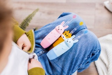 Зубная щетка InnoGIO GIOgiraffe Sonic для детей 2–12 лет, желтая