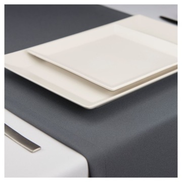 ELEGANCKI GŁADKI OWALNY OBRUS OWAL GRAFIT 120x260